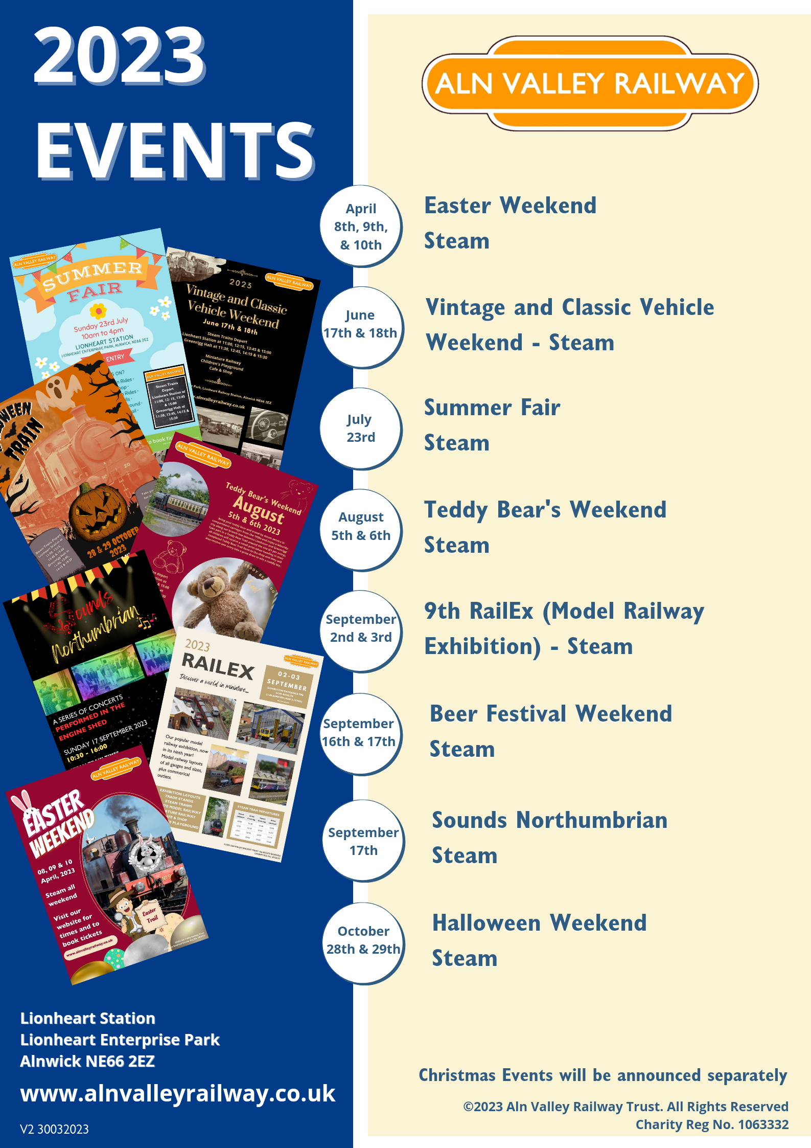 Upcoming Events - Aln Valley Railway